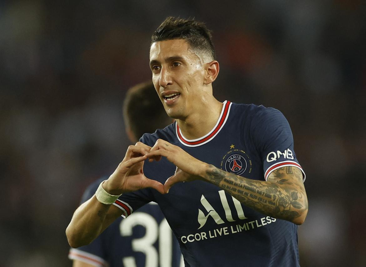 Ángel Di María, PSG. Foto: Reuters.