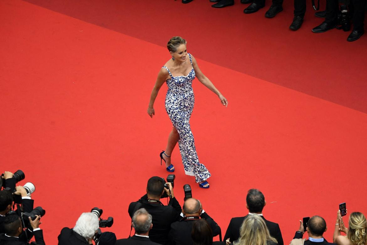 Sharon Stone en la alfombra roja del Festival de Cine de Cannes, Reuters