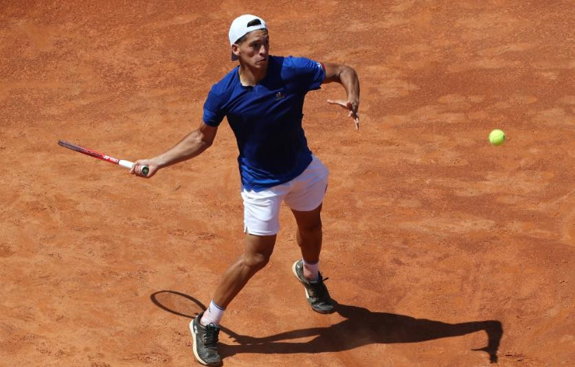 Sebastián Báez en Roland Garros. Foto: NA.