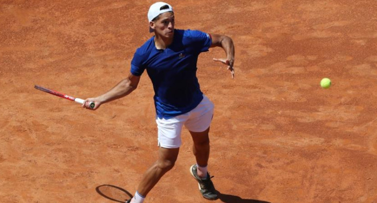 Sebastián Báez en Roland Garros. Foto: NA.