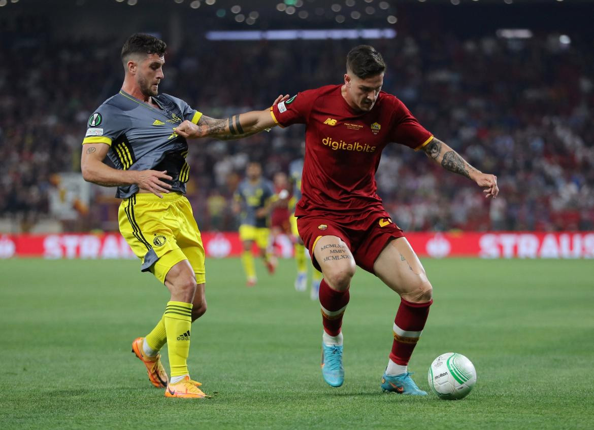 Roma vs Feyenoord, final Conference league. Foto: Reuters.