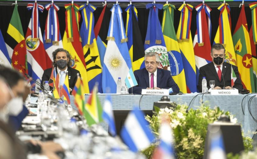 Alberto Fernández en la cumbre del Celac. Foto: NA.