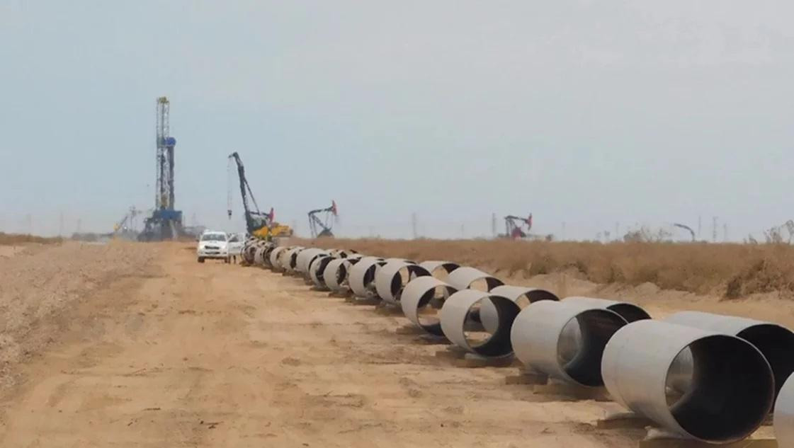 Obras de gasoducto Néstor Kirchner, Foto La Nueva Provincia
