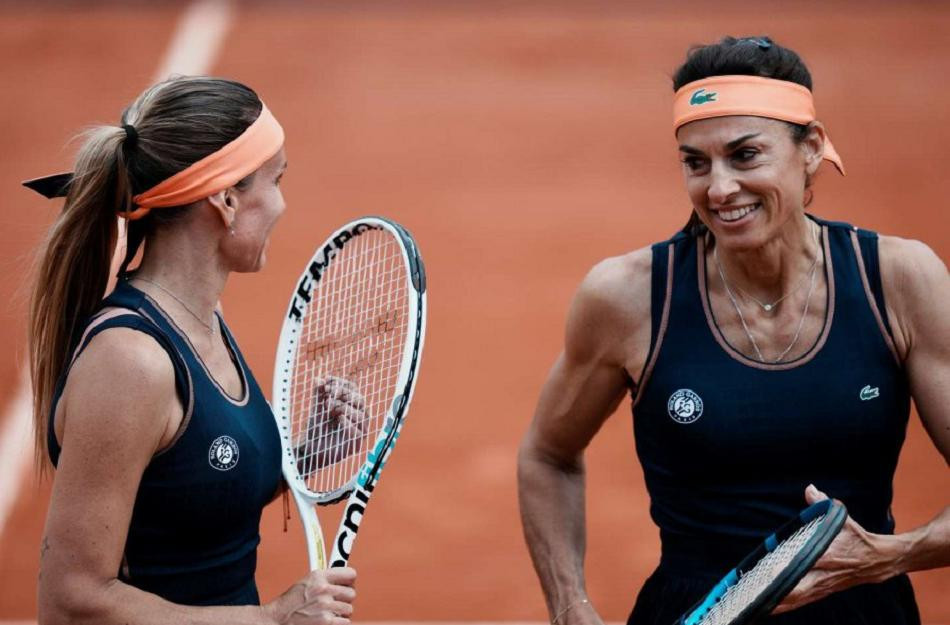 Gabriela Sabatini y Gisela Dulko, tenis. Foto: EFE.