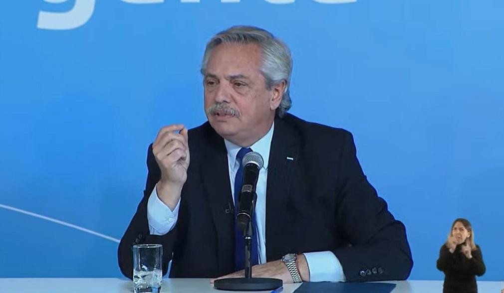 Alberto Fernández, Gobierno, foto captura video