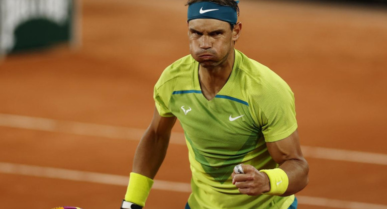 Rafael Nadal en Roland Garros. Foto: REUTERS.
