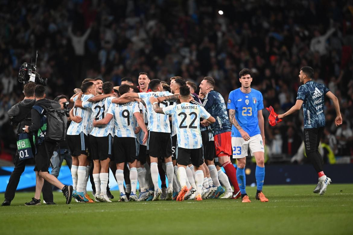 Finalissima, Argentina vs. Italia. Foto: EFE.