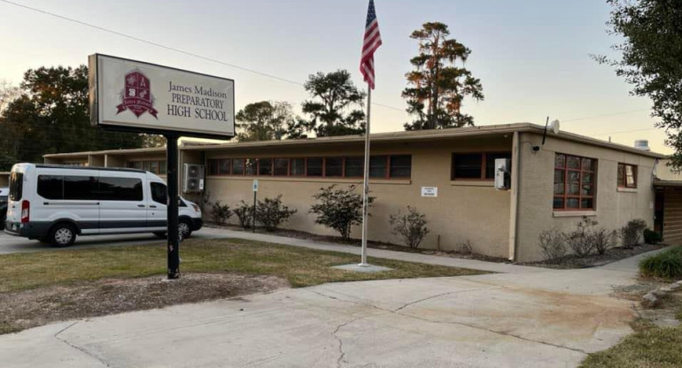 Escuela Secundaria James Madison en Florida, Estados Unidos. Foto: Facebook James Madison Preparatory High School