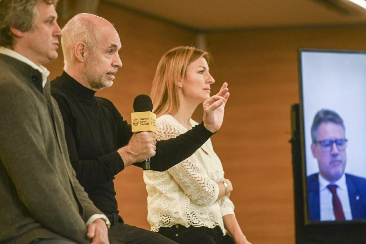 Conferencia de Horacio Rodríguez Larreta, Soledad Acuña, NA