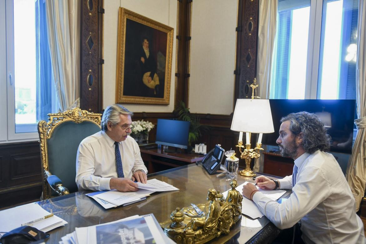 Alberto Fernández, Santiago Cafiero, Gobierno, NA