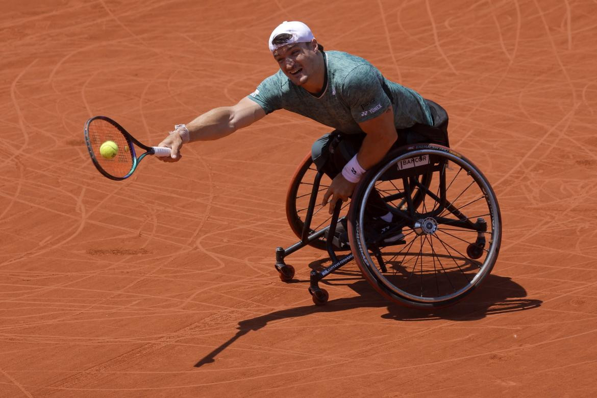 Gustavo Fernández en Roland Garros. Foto: REUTERS.