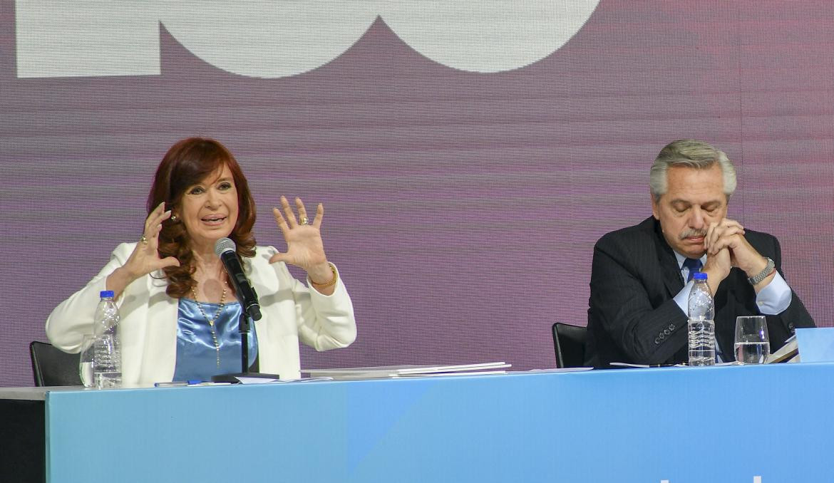 Cristina Kirchner y Alberto Fernández. Foto: NA.