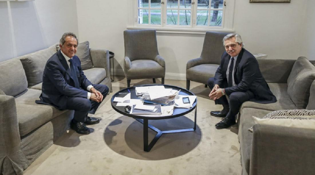 Alberto Fernández y Daniel Scioli. Foto: Presidencia. 