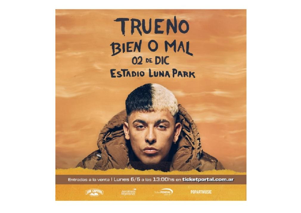 Trueno anuncia su primer Luna Park