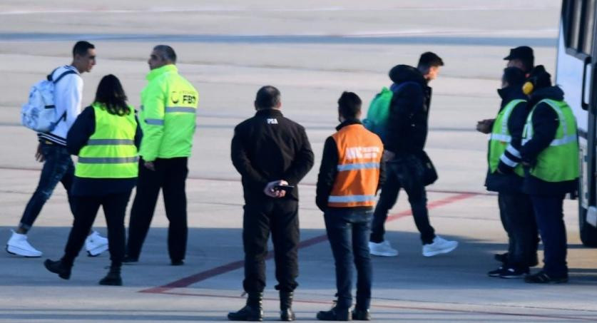 Llegada de Lionel Messi a Rosario. Foto: NA.