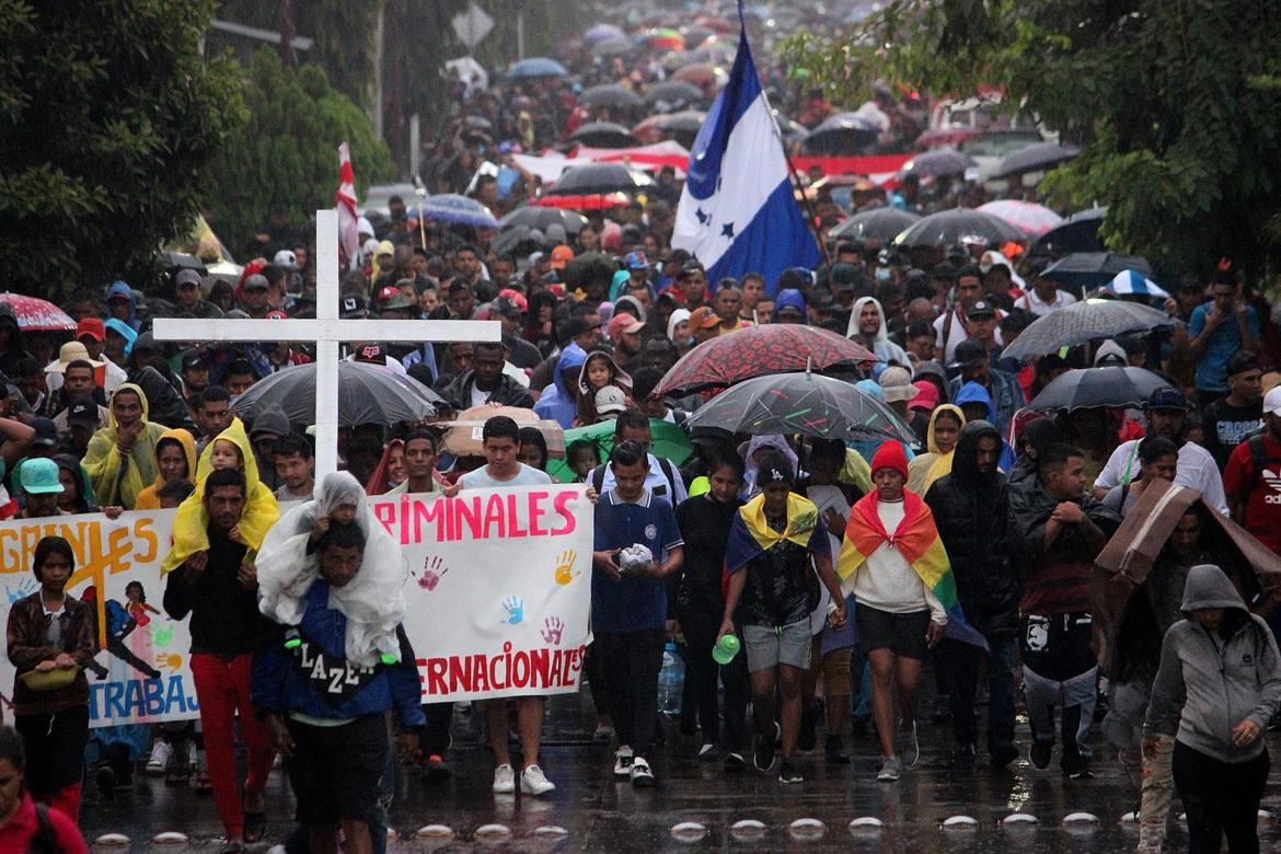 Caravana de migrantes a Estados Unidos, EFE