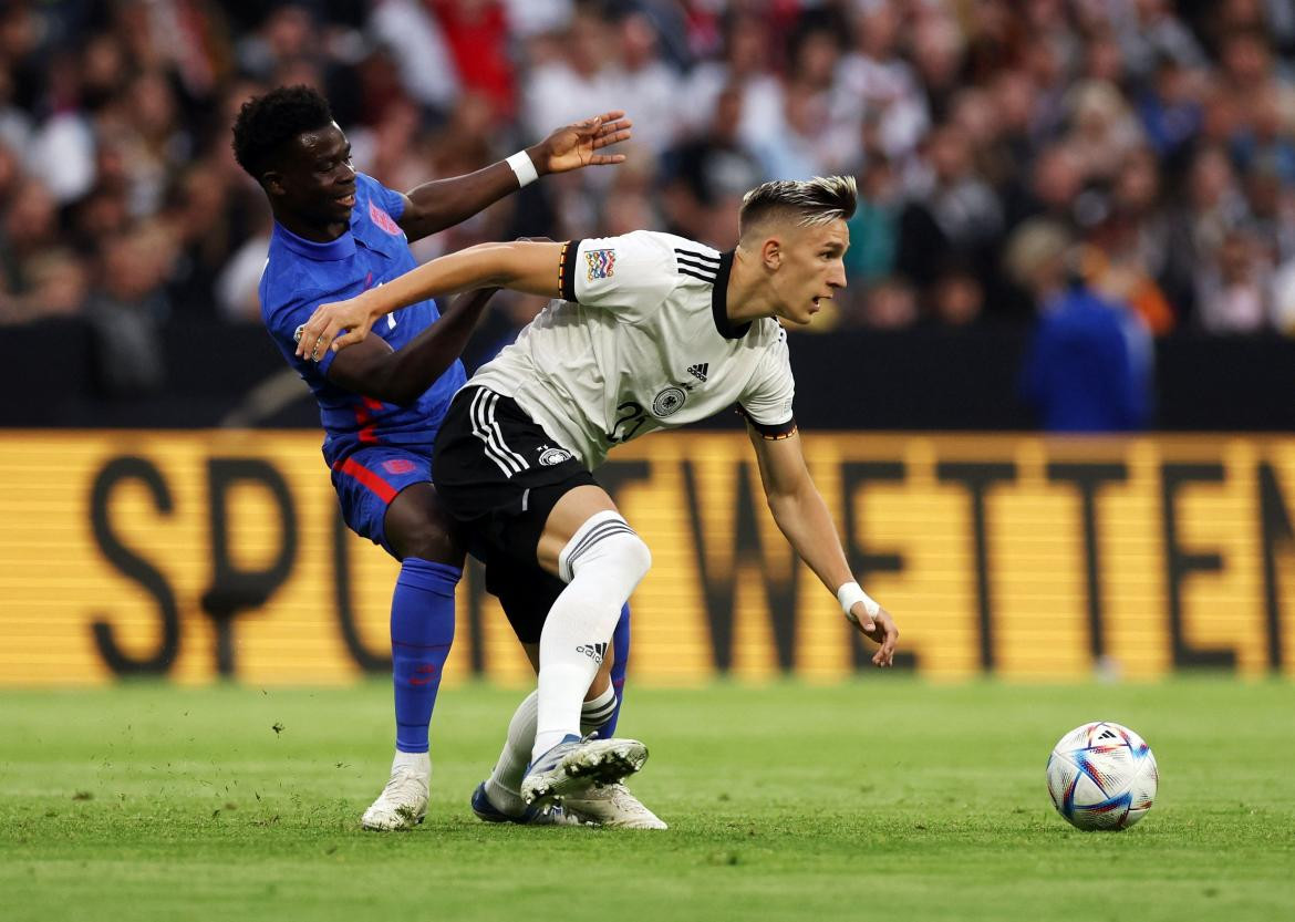 Alemania vs Inglaterra, UEFA Nations League. Foto: Reuters.