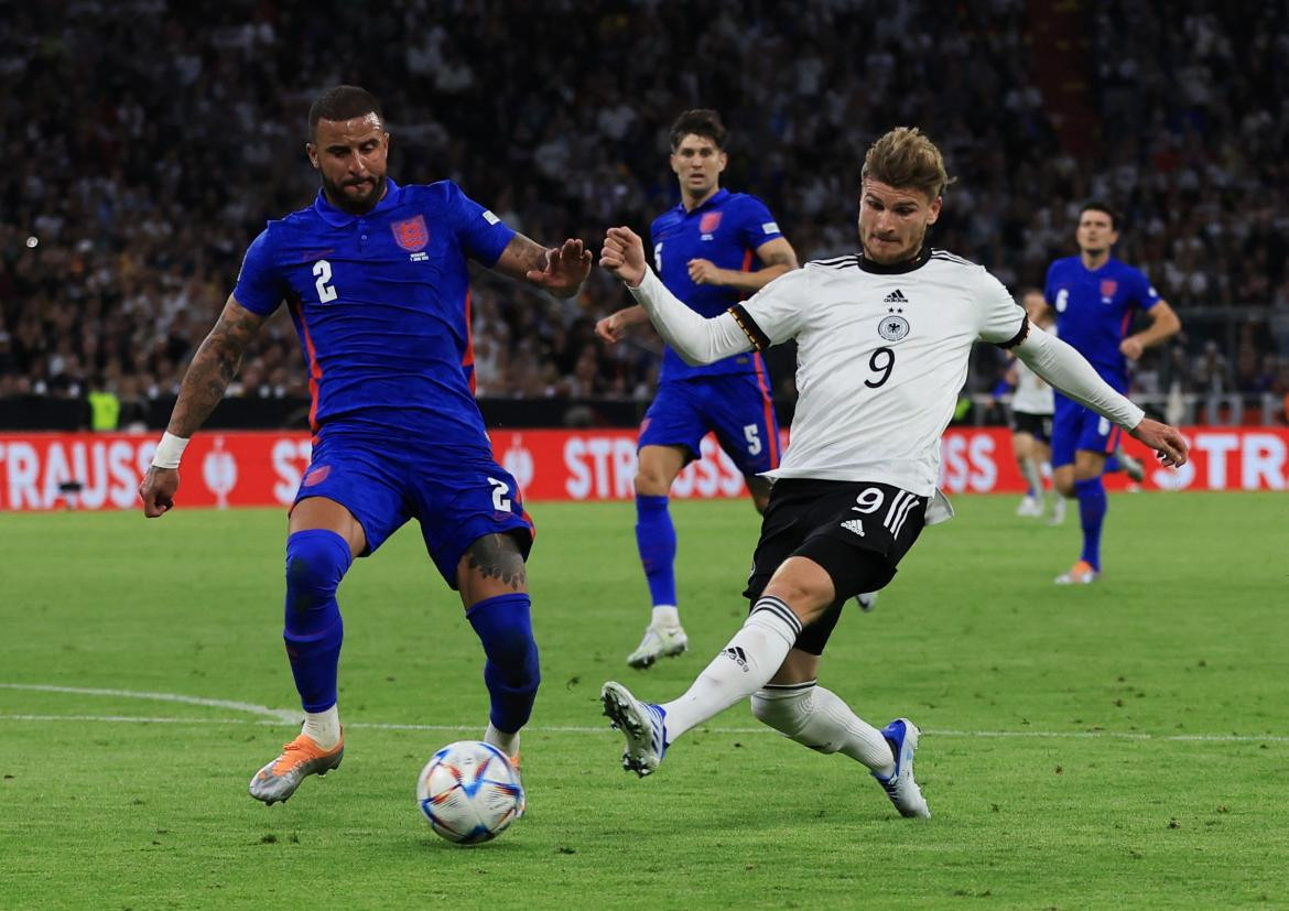 Alemania vs Inglaterra, UEFA Nations League. Foto: Reuters.