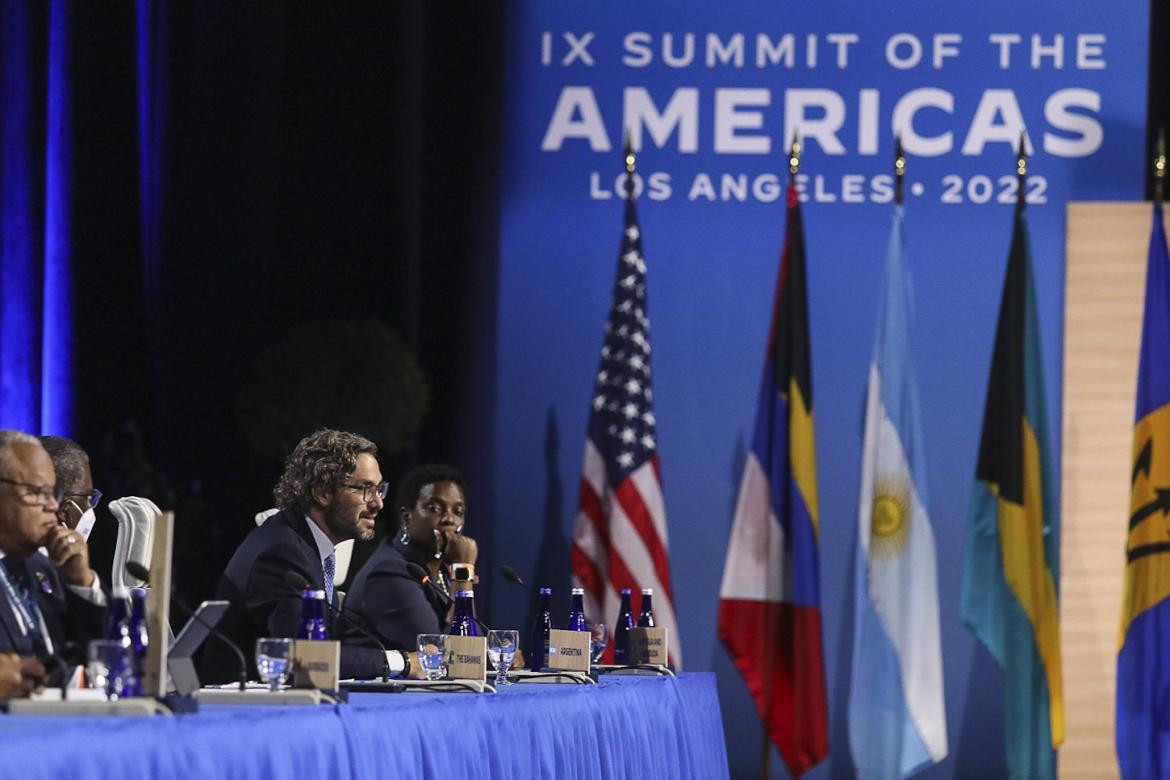 Santiago Cafiero en la Cumbre de las Américas. Foto: NA.