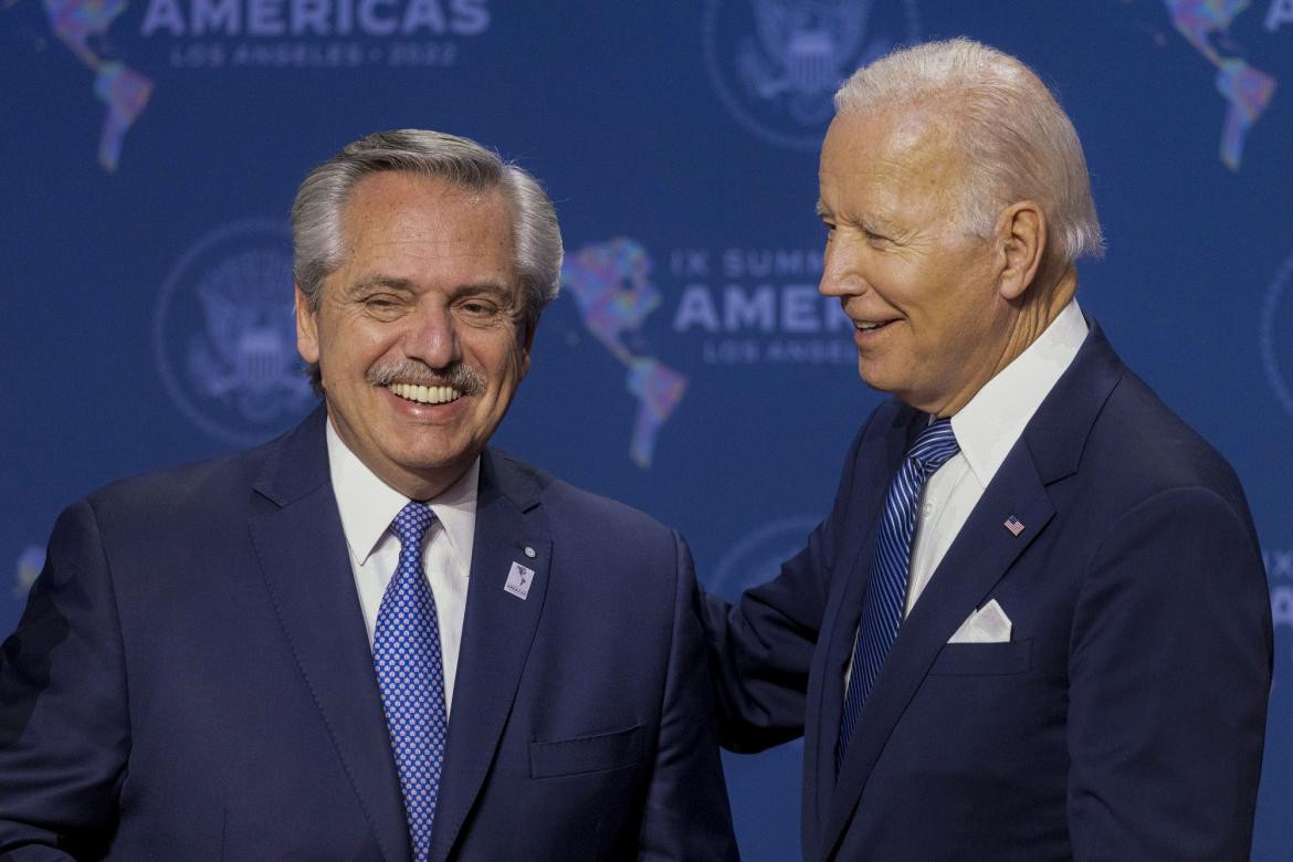 Alberto Fernández y Joe Biden, Cumbre de las Américas, NA	