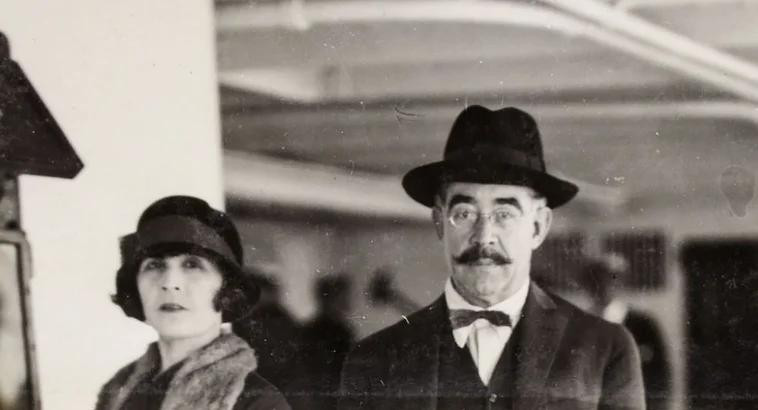 Lugones junto a su esposa. Foto: Archivo General de la Nación.