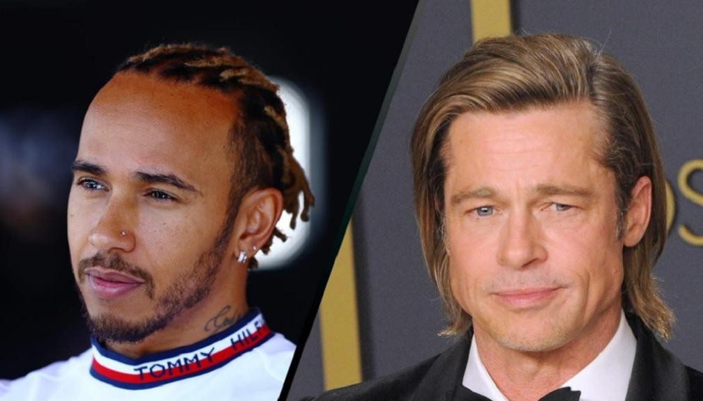 Lewis Hamilton y Brad Pitt, Foto F1