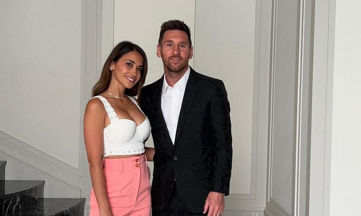 Lionel Messi y Antonela Roccuzzo. Foto: Instagram.