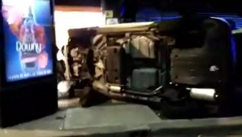 Accidente de tránsito en Palermo por conductora alcoholizada. Video: NA.