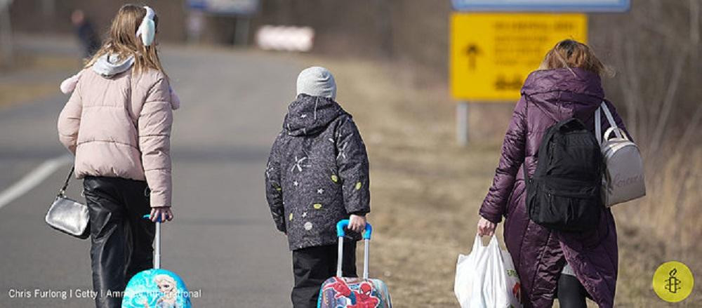Refugiados ucranianos, Foto Amnistía Internacional