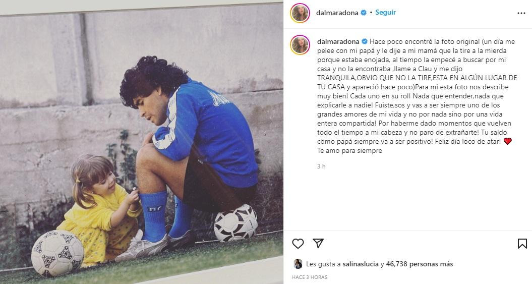 Dalma Maradona, Diego Maradona, IG