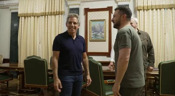 Ben Stiller y Volodimir Zelenski. Foto: Instagram.