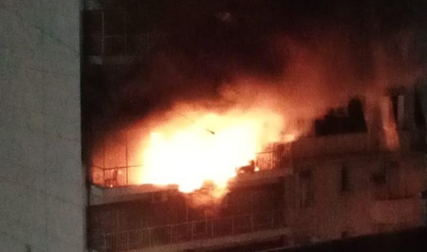 Incendio en Recoleta. Foto: NA.