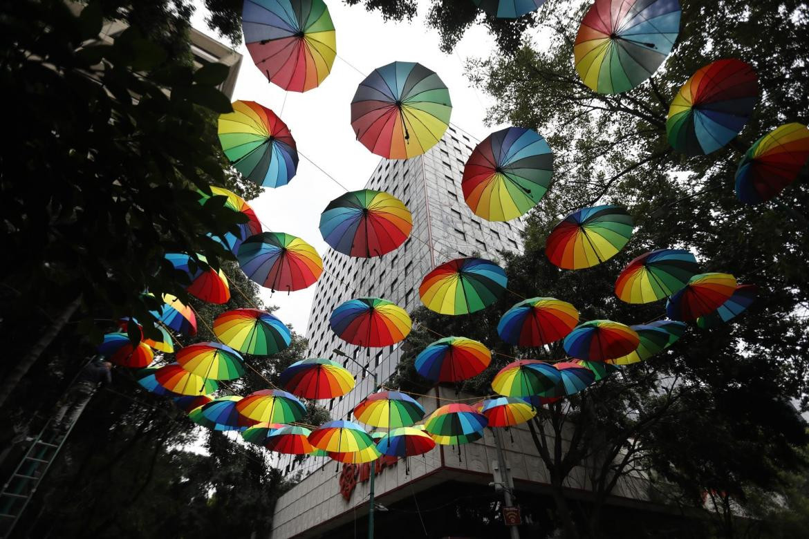 Preparativos de la 44° marcha LGBT en México, EFE