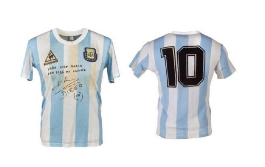 La camiseta del 86 de Maradona