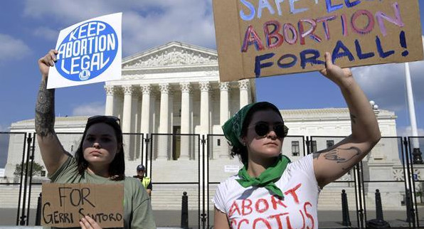 Marchas a favor del aborto. Foto: EFE.
