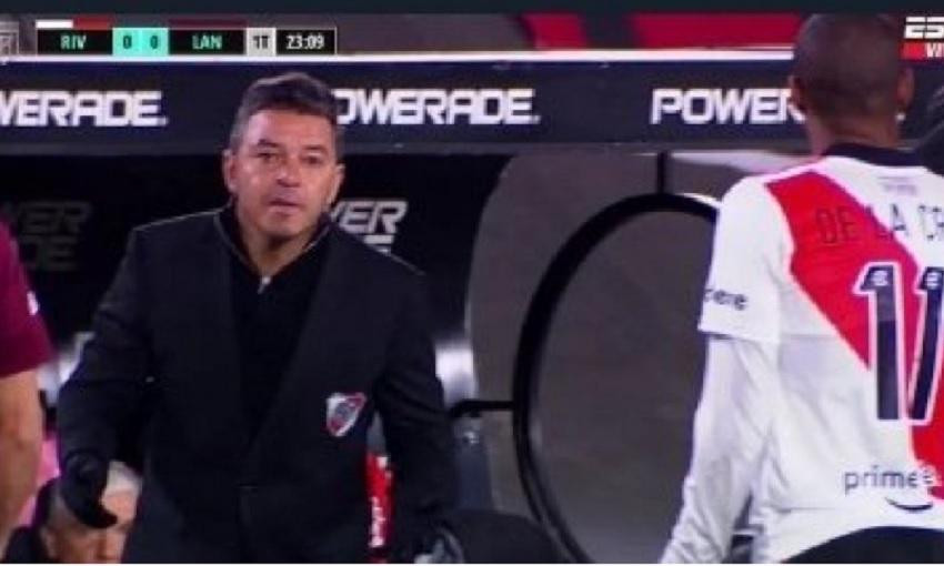 Marcelo Gallardo y De la Cruz. Foto NA/ESPN