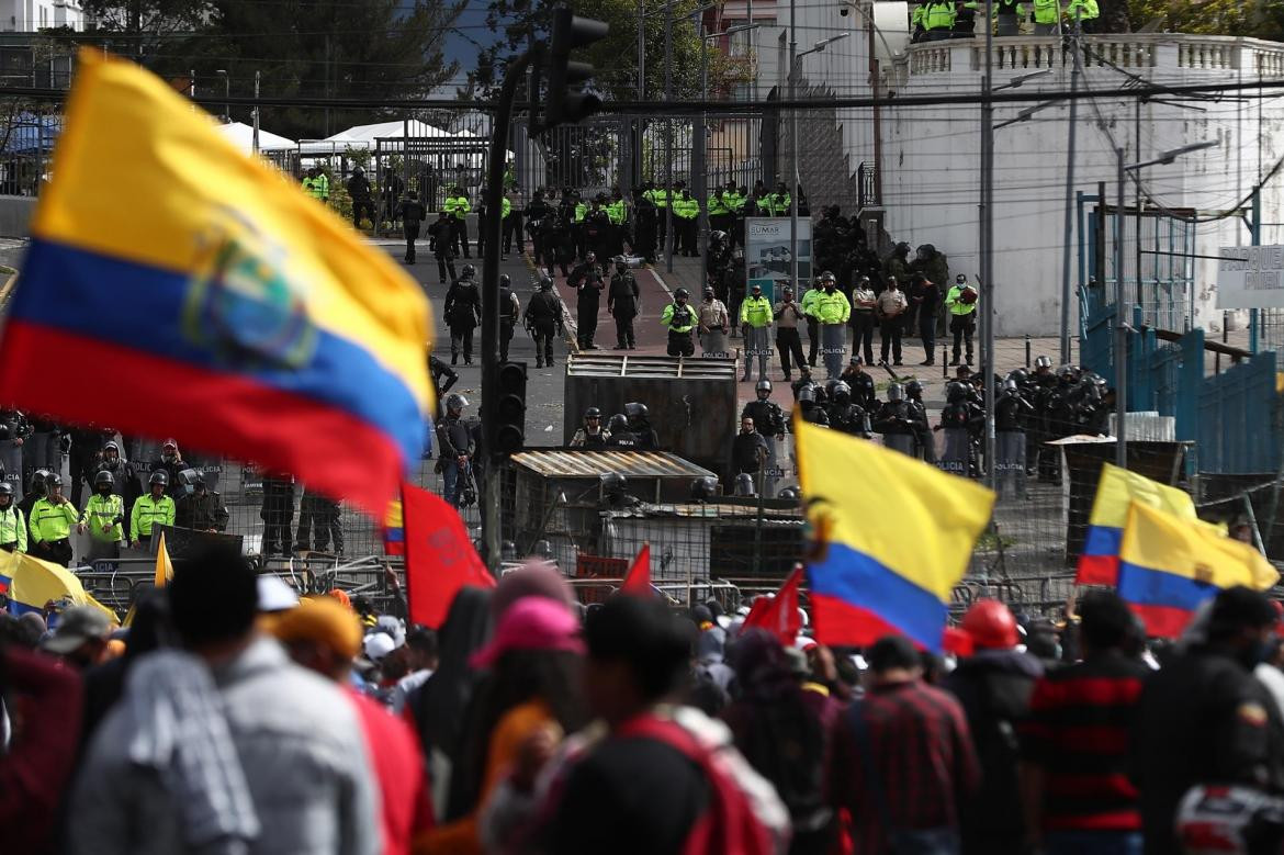 Ecuador, manifestación, represión, EFE