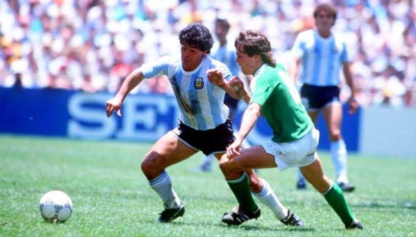 Diego Maradona en la final del mundo. Foto: NA.