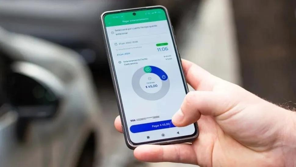 Aplicación para estacionar en la Ciudad. Foto: redes sociales.