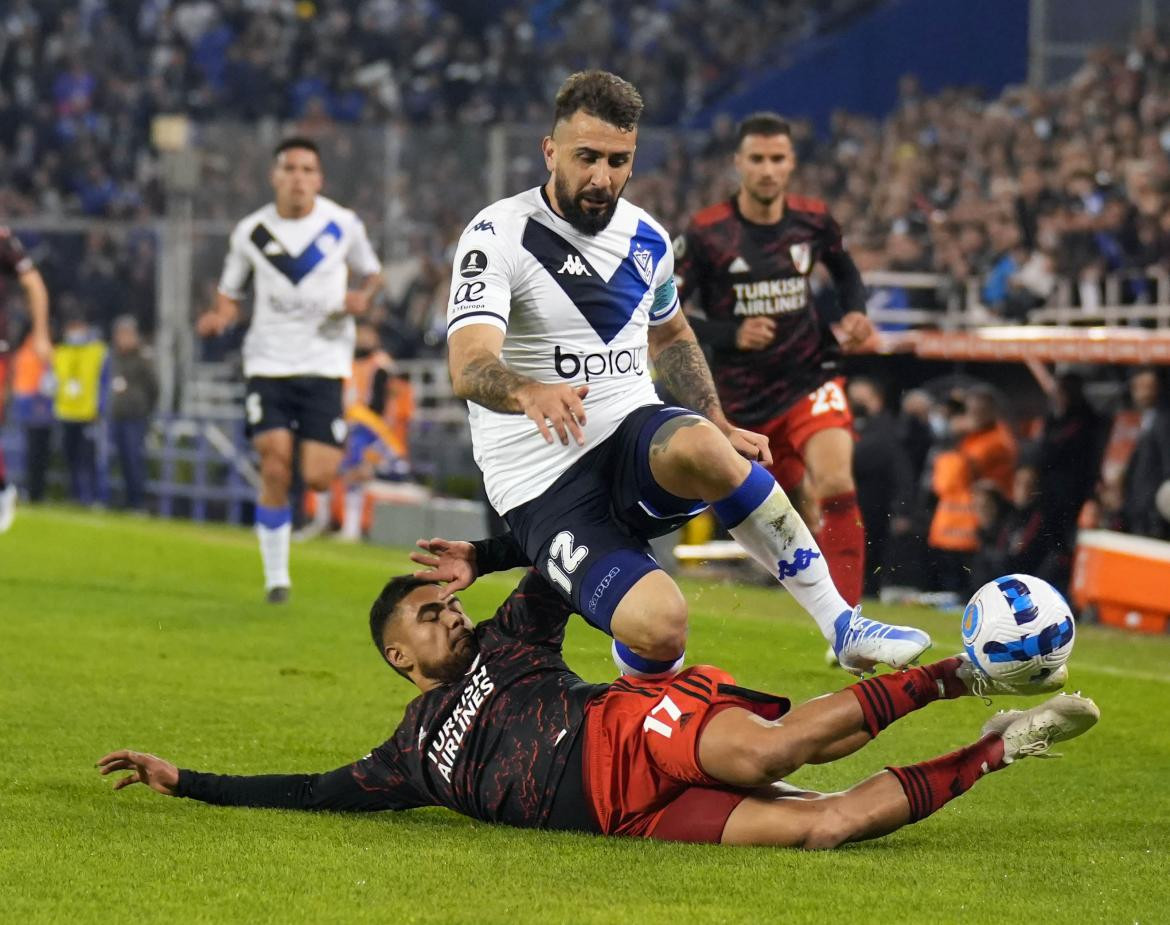 Lucas Pratto, Vélez vs River por Copa Libertadores. Foto: NA.