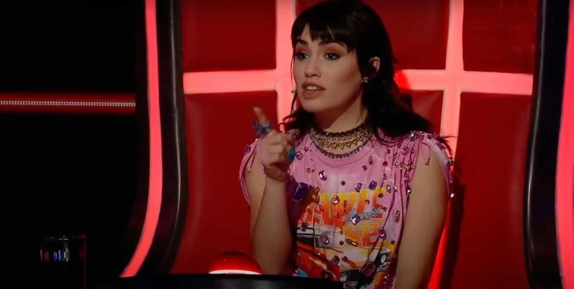 Lali Espósito en La Voz Argentina. Foto: Captura de video.