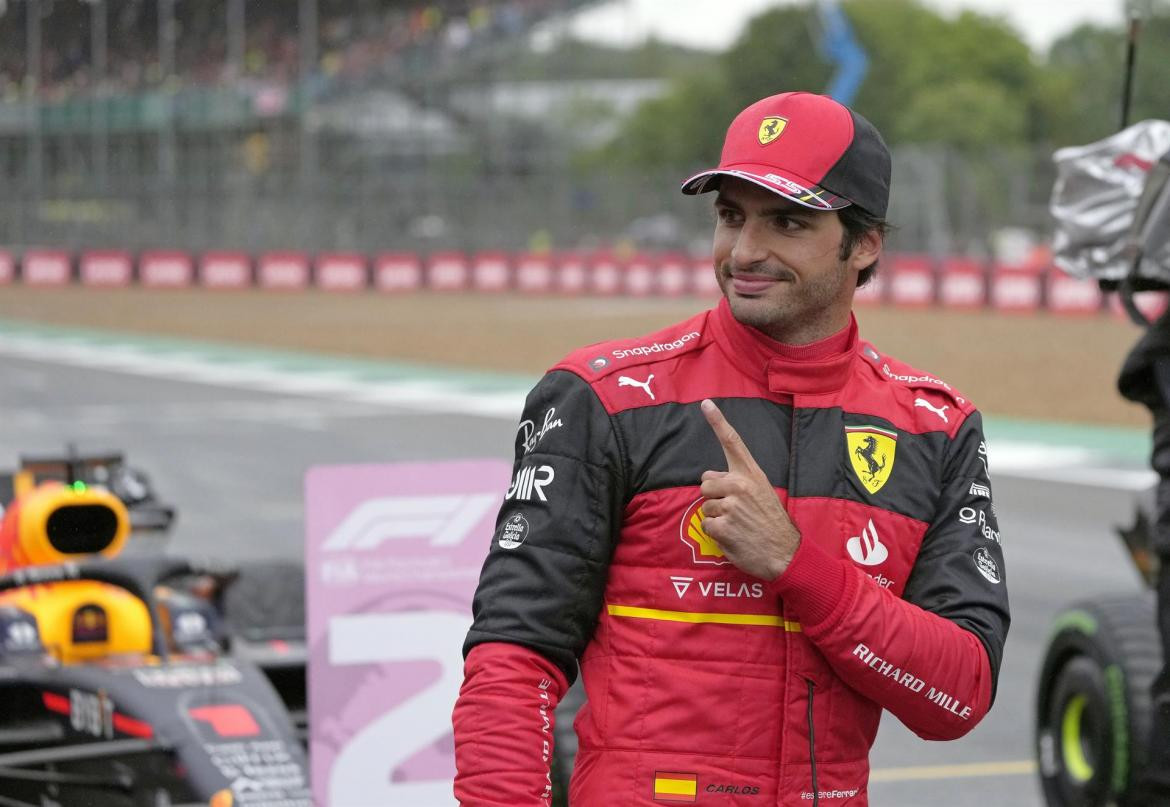 Carlos Sainz en el Gran Premio de Gran Bretaña. Foto: EFE.
