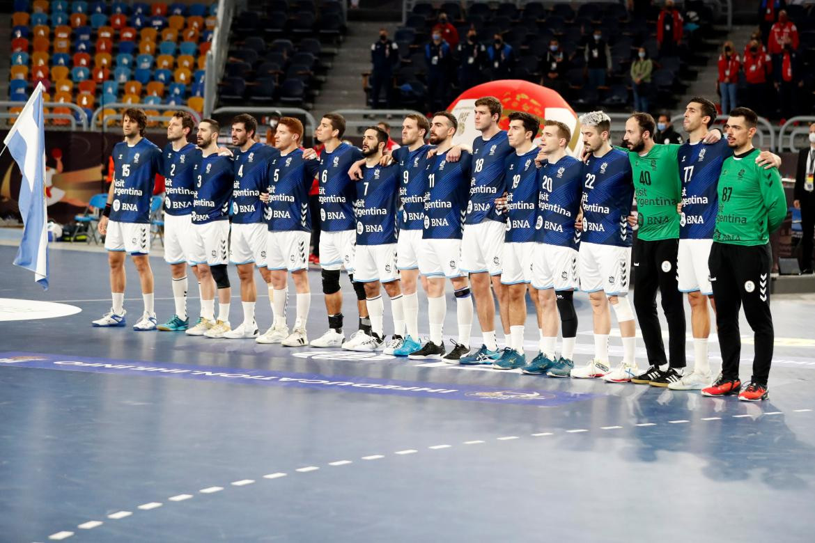 Los Gladiadores, handball. Foto: NA.