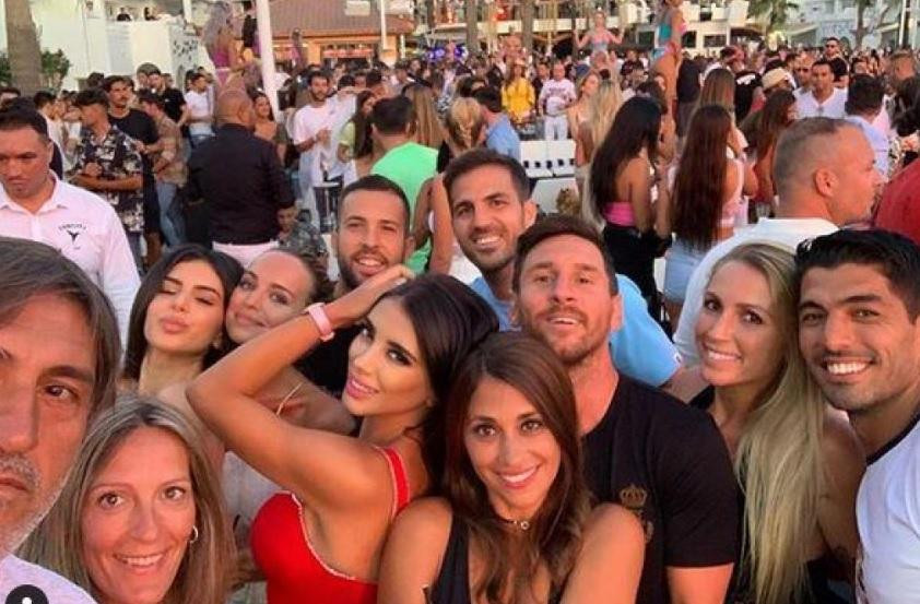 Messi durante la fiesta. NA