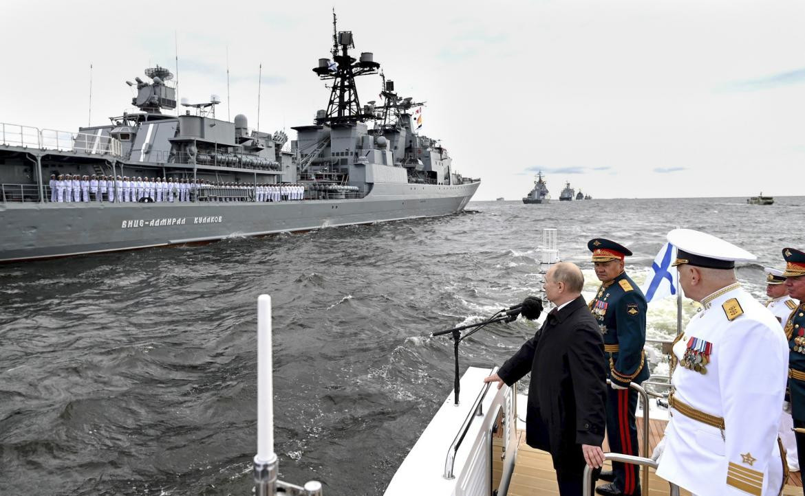 Vladimir Putin, presidente de Rusia, flota rusa, foto NA