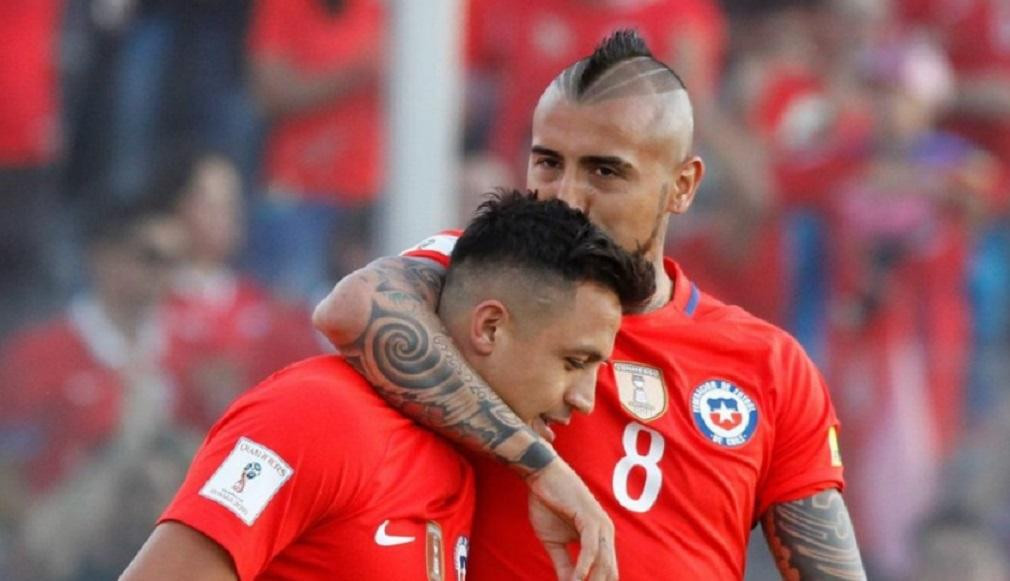 Arturo Vidal y Alexis Sánchez, Chile, Selección, fútbol, NA