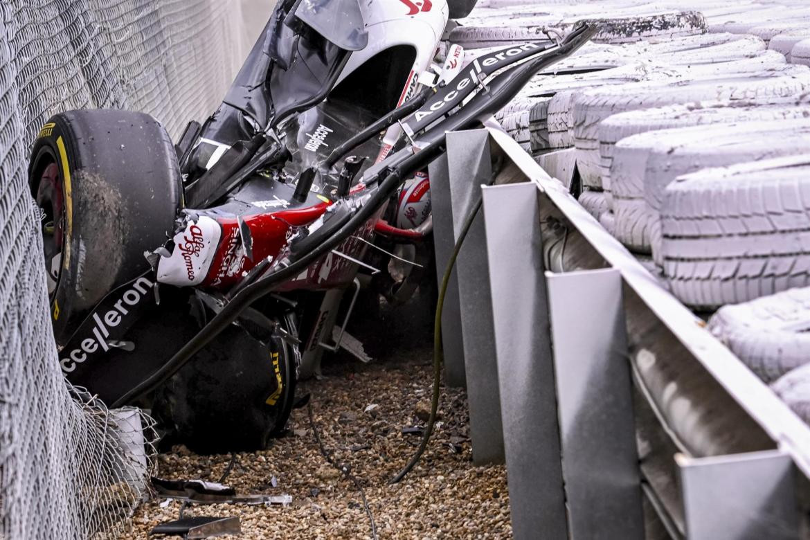 Accidente en el GP de Gran Bretaña,: Zhou Guanyu, Fórmula 1, EFE