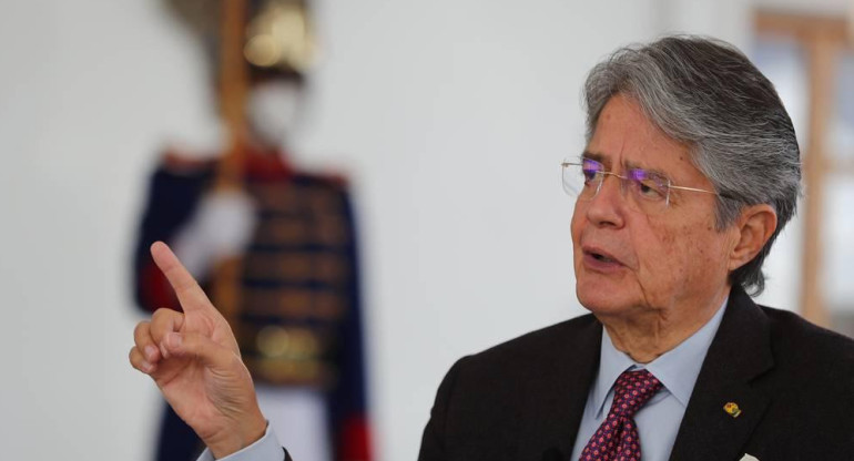 Guillermo Lasso, presidente de Ecuador. Foto: EFE.