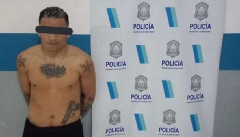El sospechoso detenido por el crimen de Brandan Juárez. Foto: NA.