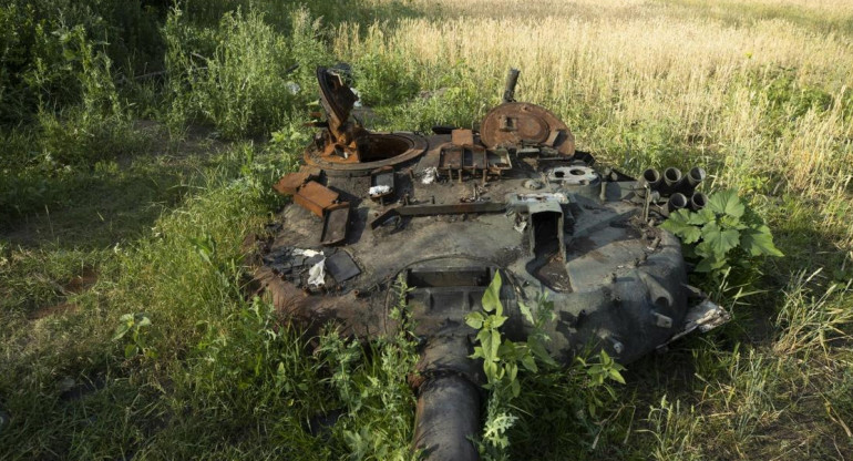 Conflicto Rusia-Ucrania, armamento destruido, EFE